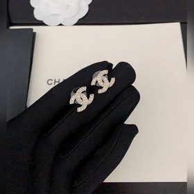 Новейшие мини-серьги Chanel cc】Изготовлены из латуни 0140 0160