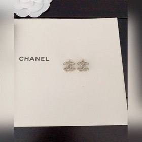 Новейшие мини-серьги Chanel cc】Изготовлены из латуни 0140 0160