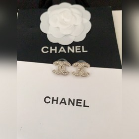 Новейшие мини-серьги Chanel cc】Изготовлены из латуни 0140 0160