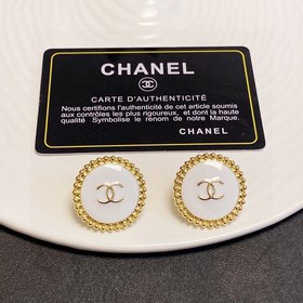 Новая версия Chanel подержанные белые серьги-капли. Оригинальный 