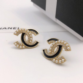 Номер XED0327 CHANEL, оригинальная новая модель, серьги с двойным
