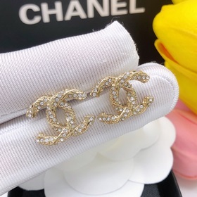Номер XED0034 Z-модель, CHANEL, серьги-кольца, старинный золотой