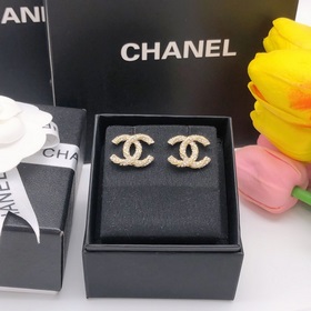 Номер XED0034 Z-модель, CHANEL, серьги-кольца, старинный золотой 