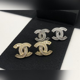 Номер XED0059 Новейшая модель Chanel с двойной буквой C, кристалл