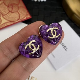 Chanel подержанные серьги с двойным логотипом. Оригинальная копия
