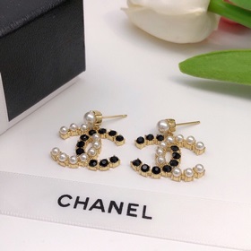 Номер XED0316 Chanel, новейшая модель, серьги с двойным C-образны