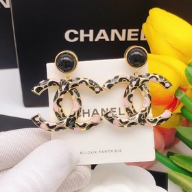 Номер XED0024 CHANEL Оригинальные новые серьги-капли с двойным ло