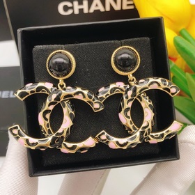 Номер XED0024 CHANEL Оригинальные новые серьги-капли с двойным ло
