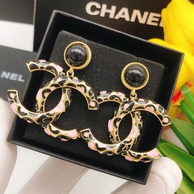 Номер XED0024 CHANEL Оригинальные новые серьги-капли с двойным ло