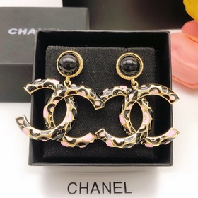 Номер XED0024 CHANEL Оригинальные новые серьги-капли с двойным ло