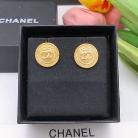 Номер XED0189 Chanel, новая модель, серьги-гвоздики с круглыми за