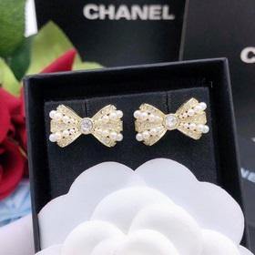 Номер XED0214 CHANEL, оригинальная новая модель, серьги-гвоздики
