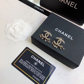Chanel маленькие серьги-гвоздики! Оригинальные детали логотипа, п