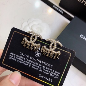 Chanel маленькие серьги-гвоздики! Оригинальные детали логотипа, п