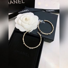 Новые серьги-крючки от Chanel  [Высококачественная версия] Высо