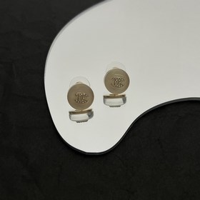 1880    Chanel круглые серьги с кристаллами логотипом. Оригина