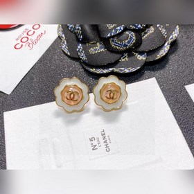 Chanel подержанные серьги с двойным логотипом. Оригинальная копия
