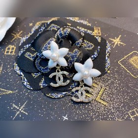 Chanel подержанные серьги с двойным логотипом. Оригинальная копия