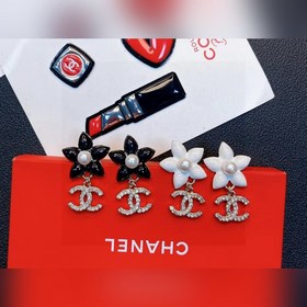 Chanel подержанные серьги с двойным логотипом. Оригинальная копия