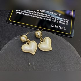 Chanel подержанные серьги с двойным логотипом. Оригинальная копия
