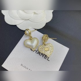 Chanel подержанные серьги с двойным логотипом. Оригинальная копия