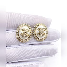Новые серьги Chanel с жемчужинами, 925 серебро, латунь, два цвета