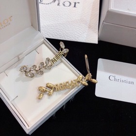 Популярные односторонние серьги Dior из серии DIOR Horse Shoe с э