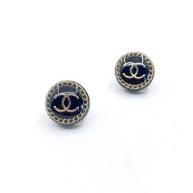 Новейшие серьги Chanel в форме круглых черных бусин из смолы, изг