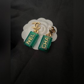 1880150  Миссис Йе Ша, такая же, как у Chanel, изумрудные серьги