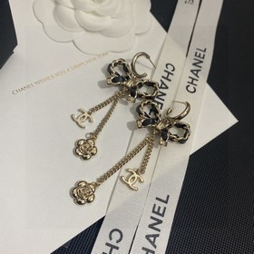 Chanel, подержанные серьги с двойным логотипом. Оригинальная копи