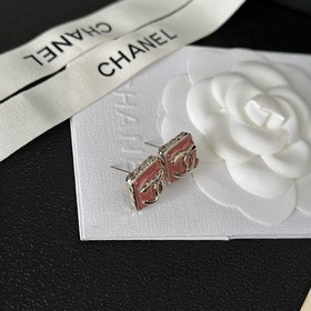 Chanel подержанные серьги с двойным логотипом. Оригинальная копия