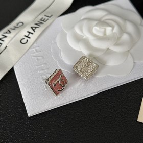 Chanel подержанные серьги с двойным логотипом. Оригинальная копия