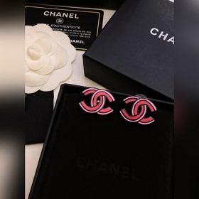 Аккриловые серьги Chanel с двойным C】Z 3000+ Акриловая коллекция