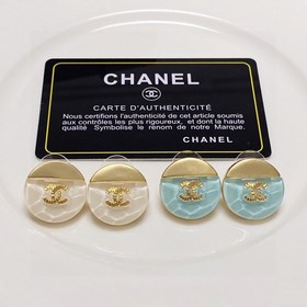 CHANEL Серьги с кристаллами в форме буквы C. Новая модель, иденти