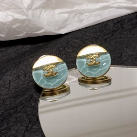 CHANEL Серьги с кристаллами в форме буквы C. Новая модель, иденти
