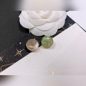 Chanel подержанные серьги с двойным логотипом. Оригинальная копия