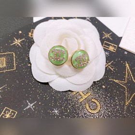 Chanel подержанные серьги с двойным логотипом. Оригинальная копия