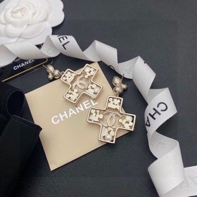 Chanel подержанные серьги с двойным логотипом. Оригинальная копия