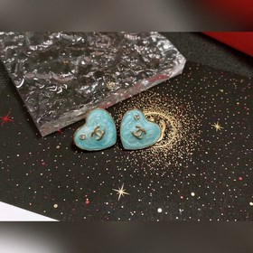 Chanel подержанные серьги с двойным логотипом. Оригинальная копия