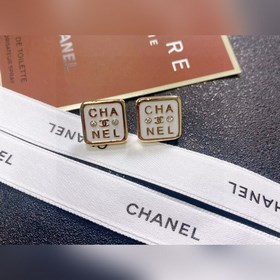 Chanel квадратные серьги с двойной буквой C