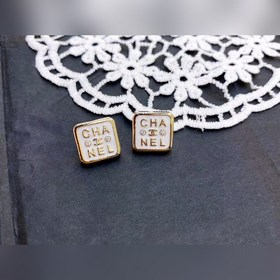 Chanel квадратные серьги с двойной буквой C