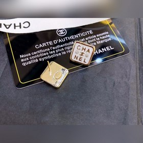 Chanel квадратные серьги с двойной буквой C