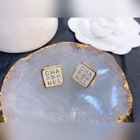 Chanel квадратные серьги с двойной буквой C