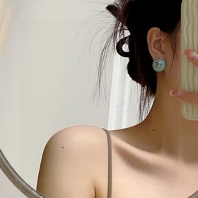 CHANEL высококачественные серебряные серьги с голубым небом из но