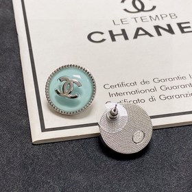 CHANEL высококачественные серебряные серьги с голубым небом из но