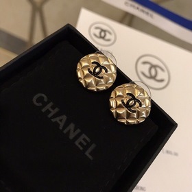 Новые серьги Chanel без проколов, классический ромбовидный узор, 