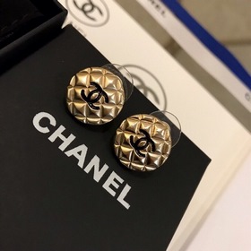 Новые серьги Chanel без проколов, классический ромбовидный узор, 