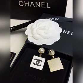 Новые серьги Chanel из чистого серебра 925 пробы с латунными элем