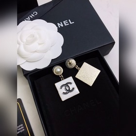 Новые серьги Chanel из чистого серебра 925 пробы с латунными элем