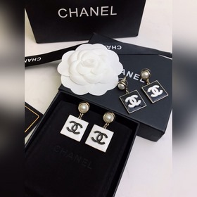 Новые серьги Chanel из чистого серебра 925 пробы с латунными элем